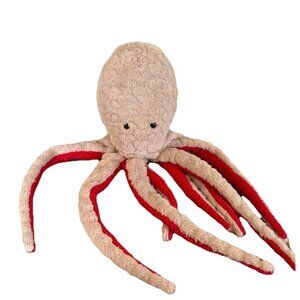 Dan Dee 28" Red Tan Octopus Plush Stuffed Animal Toy Large Long Legs